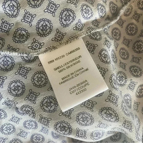 Joie 100% Silk Blouse Size Large - Picture 6 of 7